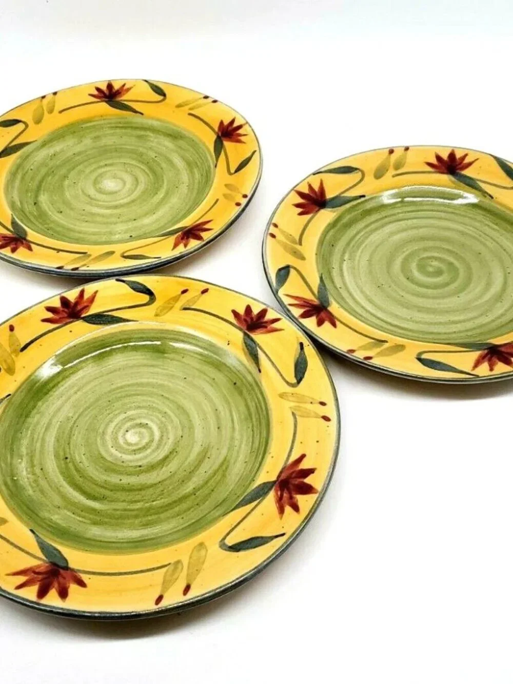 Pier 1 Hand Painted (Elizabeth) Salad Plates 8.25